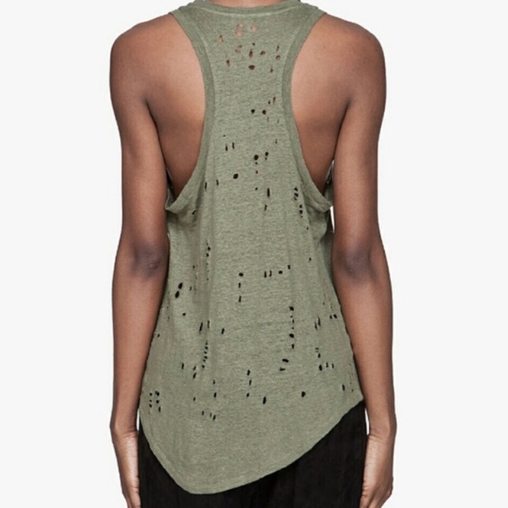 IRO Doris Distressed Racerback Top - Picture 4 of 6